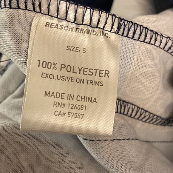 Reason Bandana Red, White & Blue Style Drawstring Joggers Size Small. - Picture 5 of 6